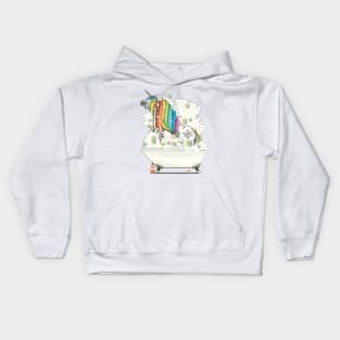 Unicorn in the Bath Kids Hoodie